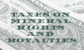 MRP 20: Taxes on Mineral Rights and Royalties