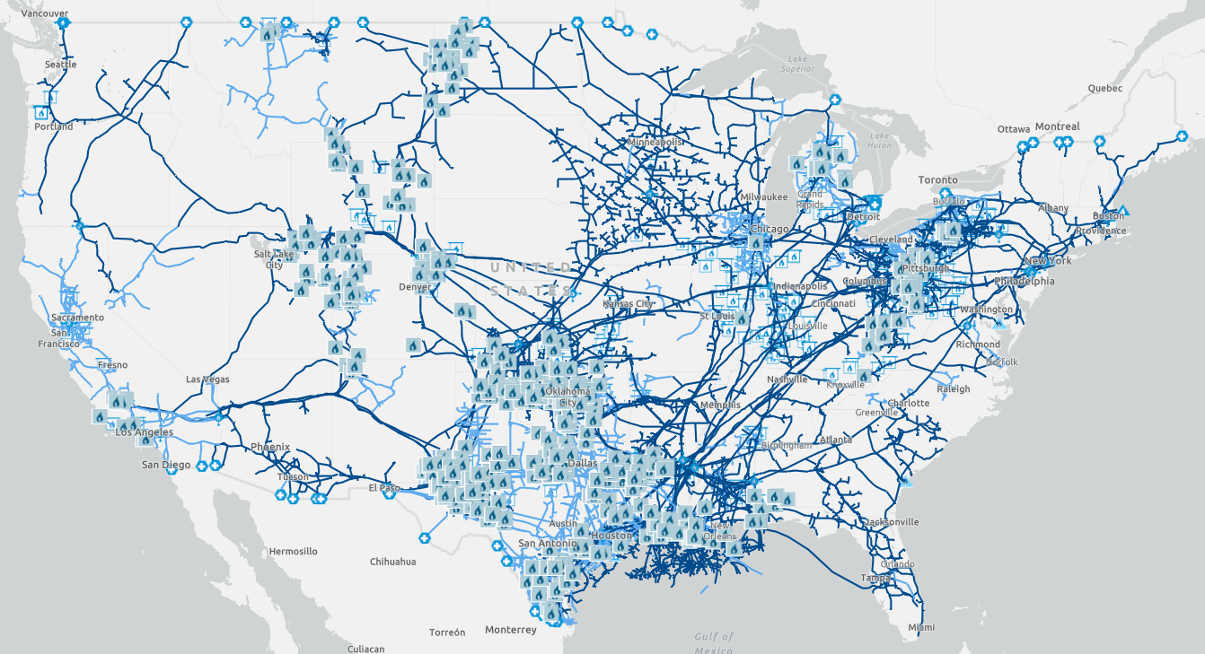 Midstream Infratructure Map of the US The Mineral Rights Podcast Midstream Infratructure Map of the US The Mineral Rights Podcast